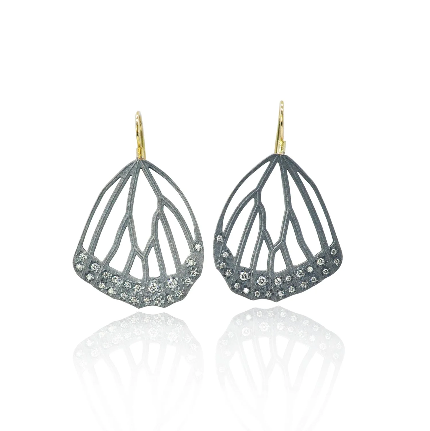 ピアス wing bling 14k post pavel butterfly one touch ring earrings Amazon.com: CZ Butterfly Studs Earrings - 14K Gold Plated CZ